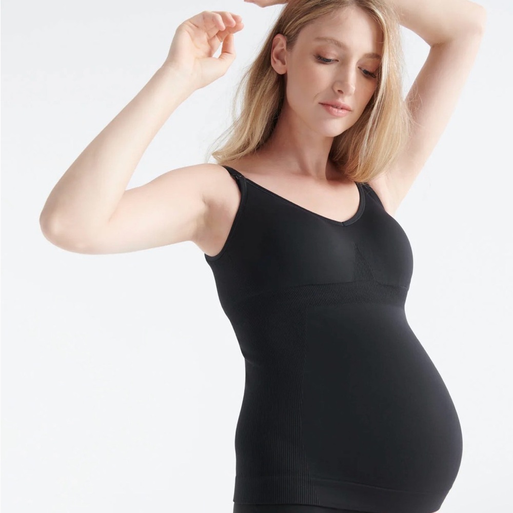 Knix Seamless Leakproof Nursing Tank in Black, Size XXL